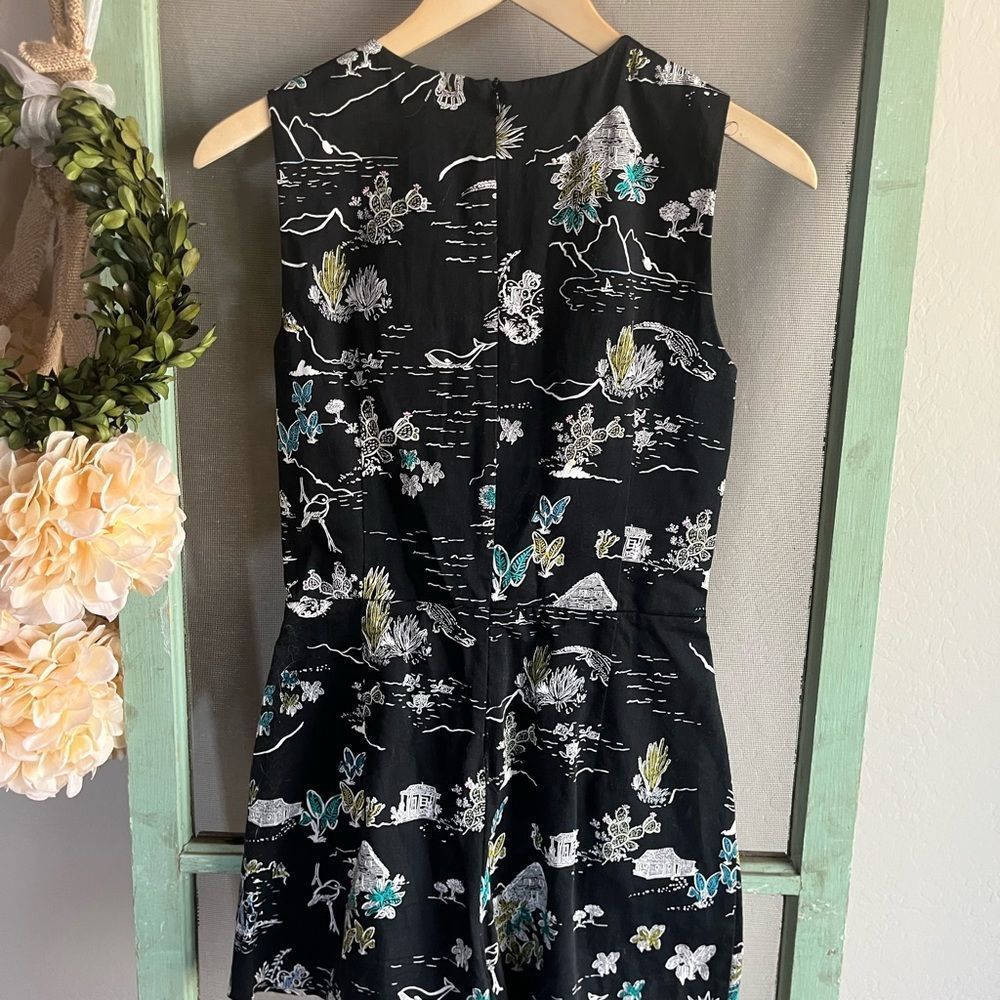 Zara black vacation destination cut out romper size M beach resort relaxed - Picture 6 of 9